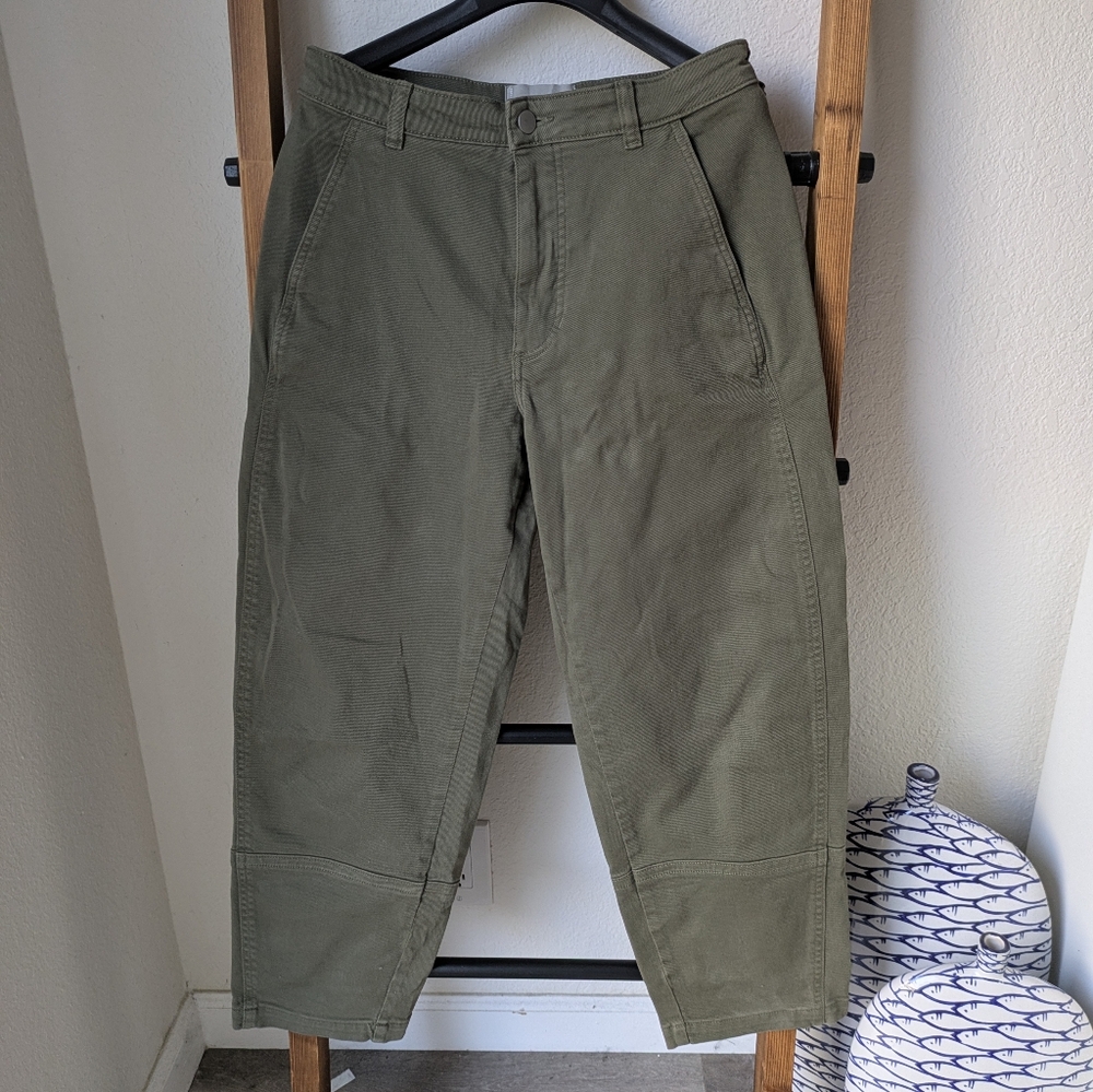 Everlane Women's Khaki Cropped Pants - Size 6 - Picture 4 of 8